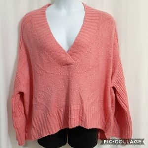 H & M Size L Pink Oversized Sweater
